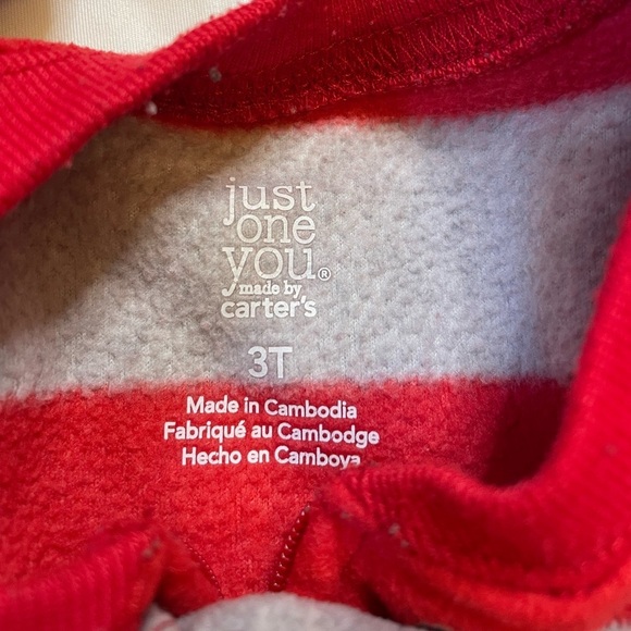 Boys lot of two Just one You by carters size 3T footie pajamas - Picture 3 of 5